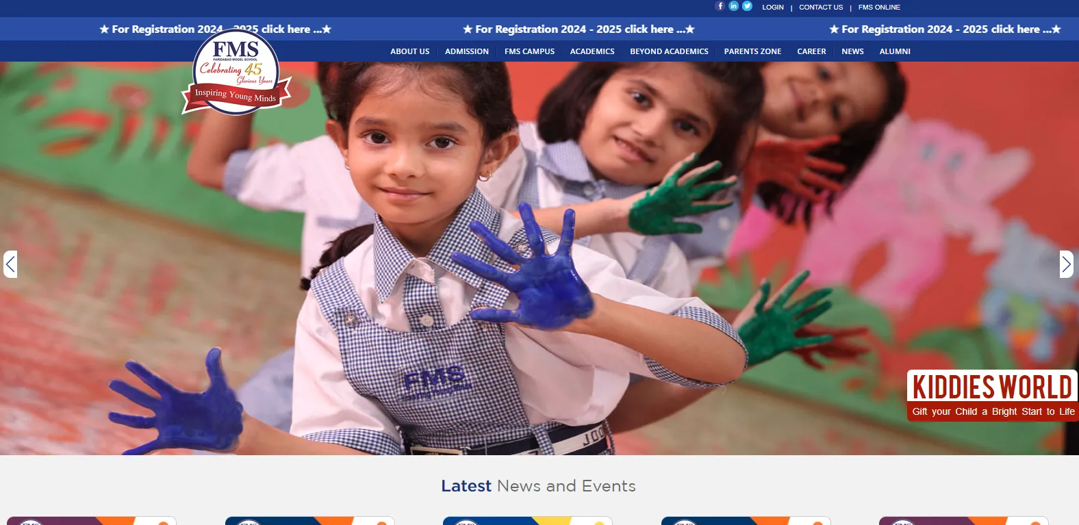 A screenshot of https://www.fmsschools.com/