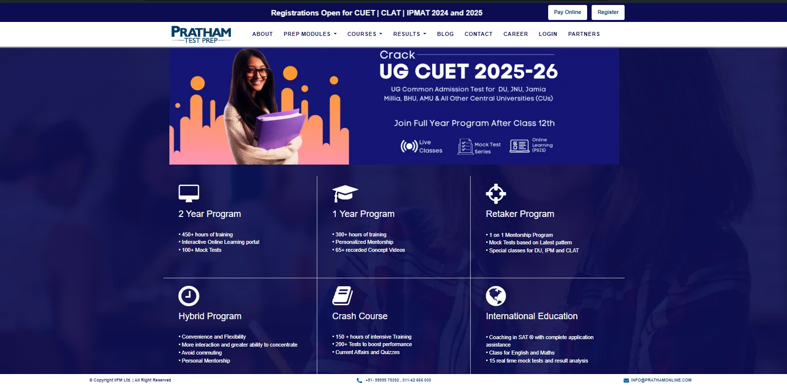 A screenshot of https://www.prathamonline.com/