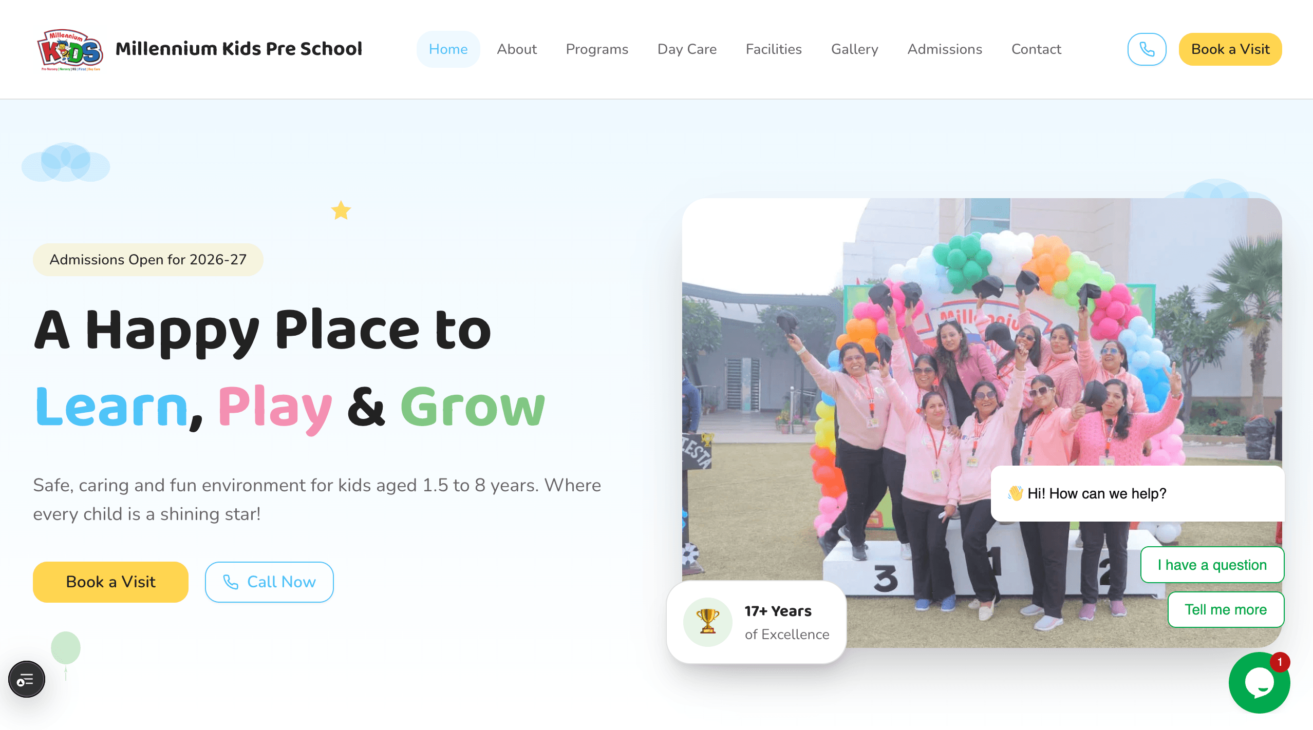Millennium Kids School - Websites project by SATI WORLD